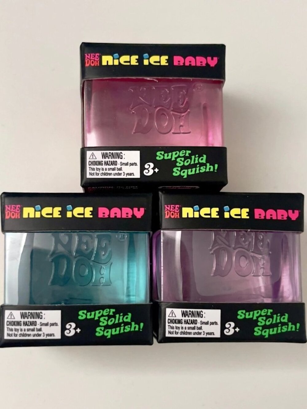 NeeDoh Nice Ice Baby Sensory Stress Squeeze Toy Mini 1.25" Random Colour x1